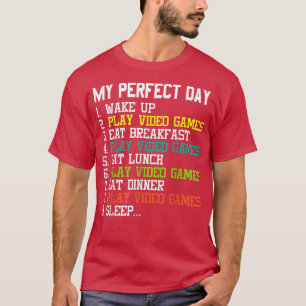 T-shirt Mes jeux vidéo de jour parfait amusant Gamer