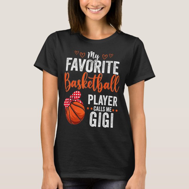 T-shirt Mes Joueurs préférés M'Appelent Gigi Basketball Gi (Devant)