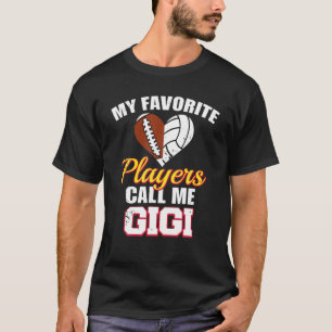 T-shirt Mes Joueurs préférés M'Appelent Gigi Football Voll