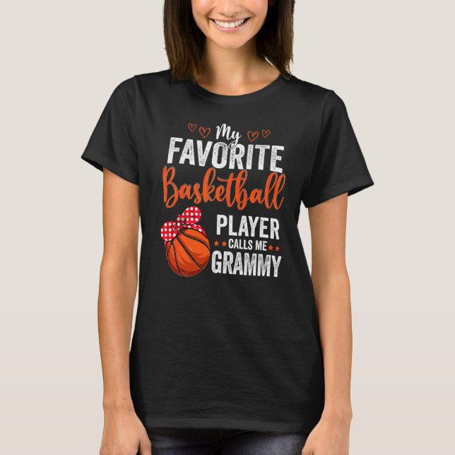T-shirt Mes Joueurs préférés M'Appelent Grammy Basketball  (Devant)