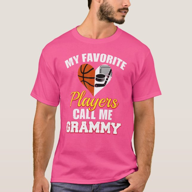 T-shirt Mes Joueurs préférés M'Appelent Grammy Basketball  (Devant)
