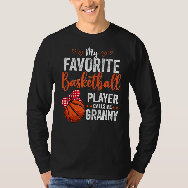 T-shirt Mes Joueurs préférés M'Appelent Granny Basketball  (Devant)