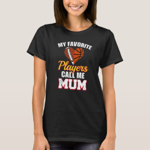 T-shirt Mes Joueurs préférés M'Appelent Mum Rugby Football