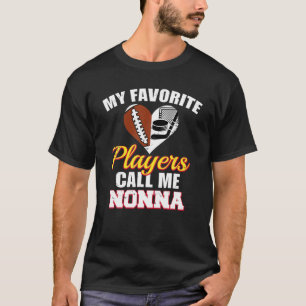 T-shirt Mes Joueurs préférés M'Appelent Nonna Football Hoc