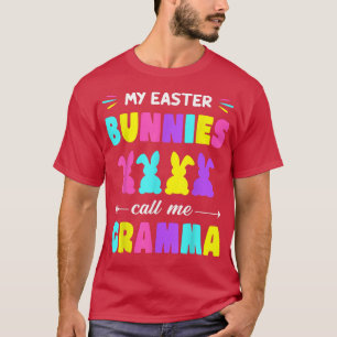 T-shirt Mes lapins de Pâques m'appellent Gramma Jour de Pâ