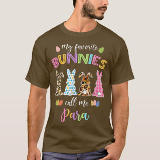 T-shirt Mes lapins favoris Appelez-Moi Paraprofessionnel L