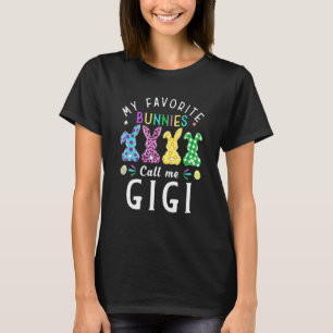 T-shirt Mes lapins Favoris M'Appelent Gigi Bunny Egg Leopa