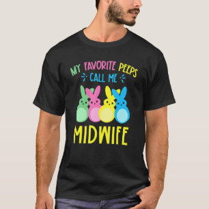 T-shirt Mes lapins Favoris M'Appelent Midwoman Happy Pâque