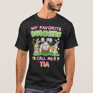 T-shirt Mes lapins Favoris M'Appelent Tia Bunny Family Oeu