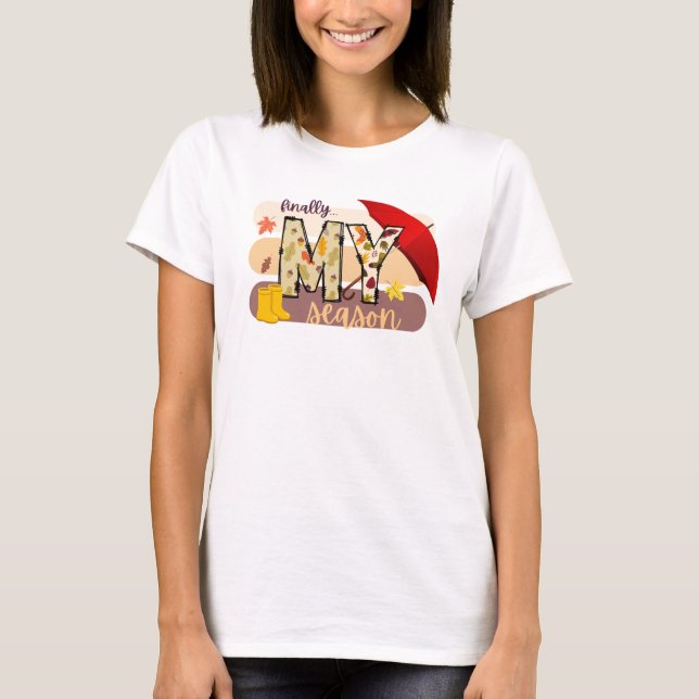 T-shirt Mes lettres Doodle de saison (Devant)