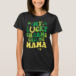 T-shirt Mes Lucky Charms m'appellent Mama Groovy St Patric