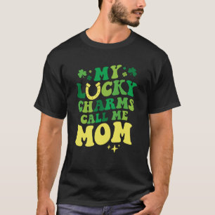 T-shirt Mes Lucky Charms m'appellent Maman Groovy St Patri