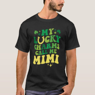 T-shirt Mes Lucky Charms M'appellent Mimi Groovy St Patric