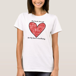 T-shirt Mes mains sont pleines mais