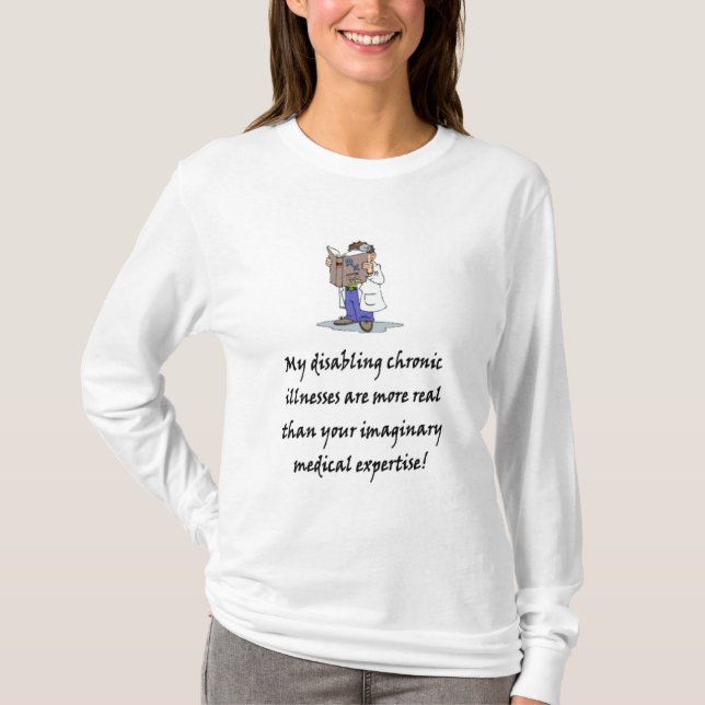 T-shirt Mes maladies chroniques de neutralisation… (Devant)