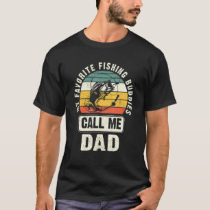 T-shirt Mes meilleurs potes pêcheurs m'appellent Papa Pêch