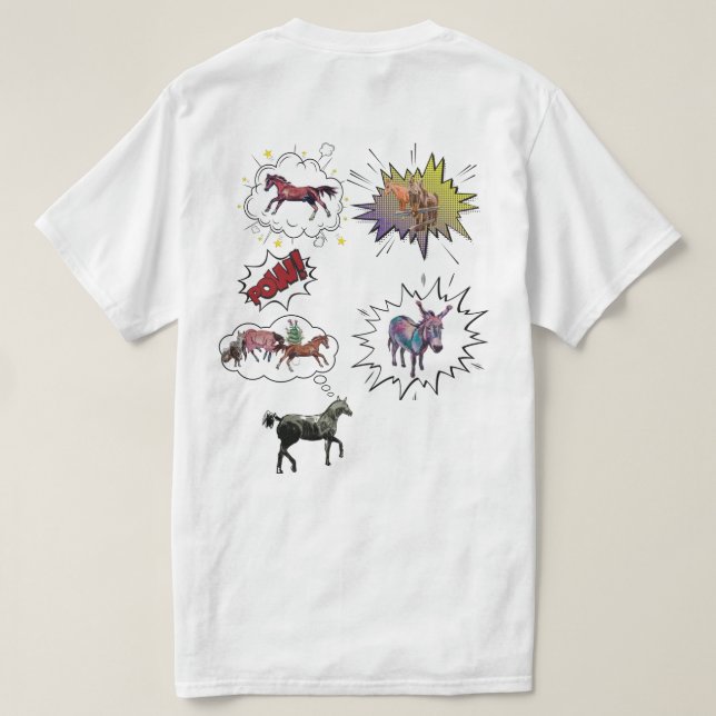 T-shirt mes modèles de bande dessinée You Tube (Design dos)