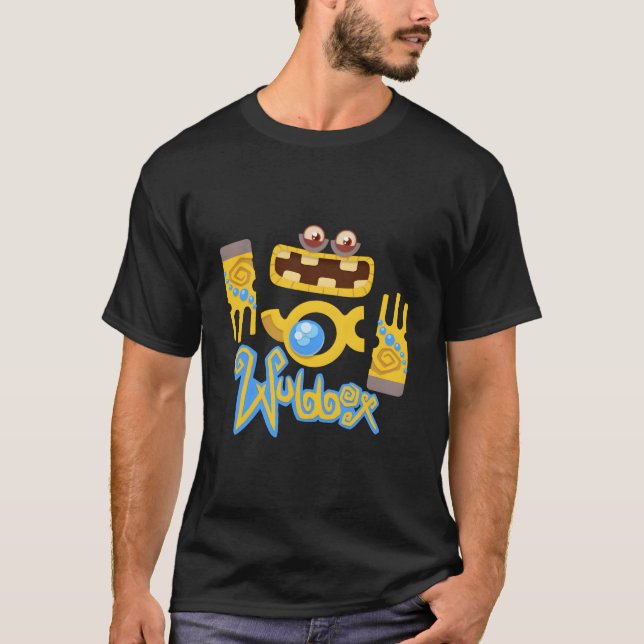 T-shirt Mes Monstres Chantant Wubbox Bleu Petit (Devant)