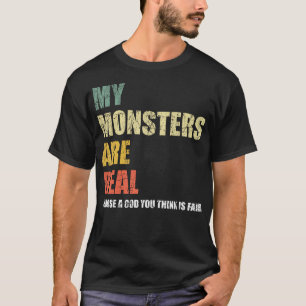 T-shirt Mes monstres sont réels