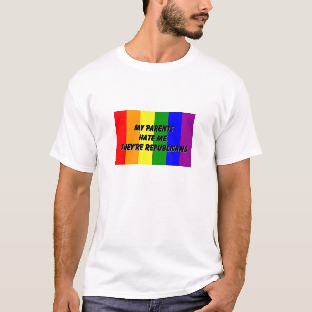 T-shirt Mes parents me détestent (Devant)