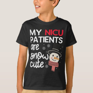 T-shirt Mes patients NICU sont Neonatal Noël mignon Neonat