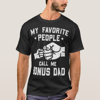 T-shirt Mes personnes préférées m'appellent Bonus Papa Poi