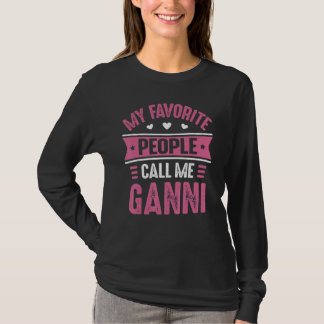 T-shirt Mes personnes préférées m'appellent Ganni pour fem