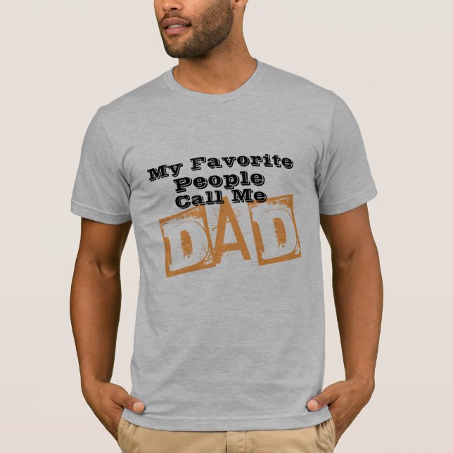T-shirt mes personnes préférées m'appellent papa fête des (Devant)