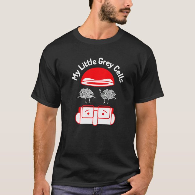 T-shirt Mes petites cellules grises Brainy Genius Neurolog (Devant)