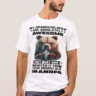 T-shirt Mes Petits-Enfants Sont Absolument Géniaux