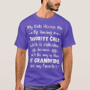 T-shirt Mes Petits-Enfants Sont Mon Favori Amusant Grand-M
