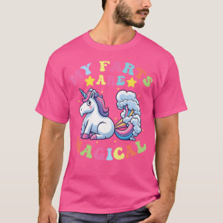 T-shirt Mes pets sont magiques Licorne drôle qui pète