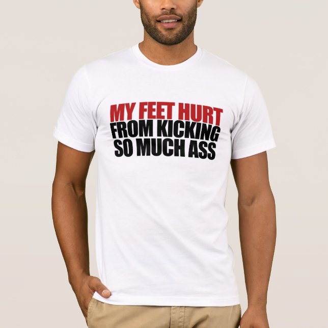 T-shirt Mes pieds me font mal (Devant)