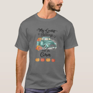 T-shirt Mes Plus Grandes Bénédictions Appelez-Moi Gma Bump