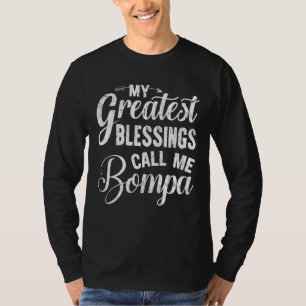 T-shirt Mes Plus Grandes Bénédictions M'Appelent Bompa Vin