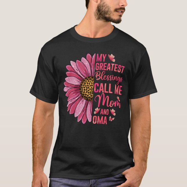 T-shirt Mes Plus Grandes Bénédictions M'Appelent Maman Et  (Devant)