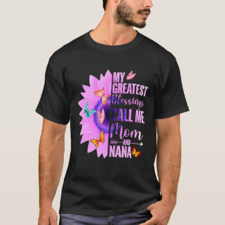 T-shirt Mes Plus Grandes Bénédictions M'Appelent Maman Et
