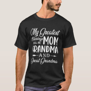 T-shirt Mes Plus Grandes Bénédictions M'Appelent Maman Gra