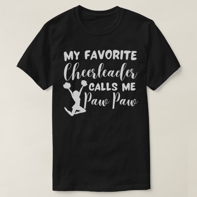 T-shirt Mes Pom-pom girl Favoris M'Appelle Paw Paw Paw Plu (Design devant)