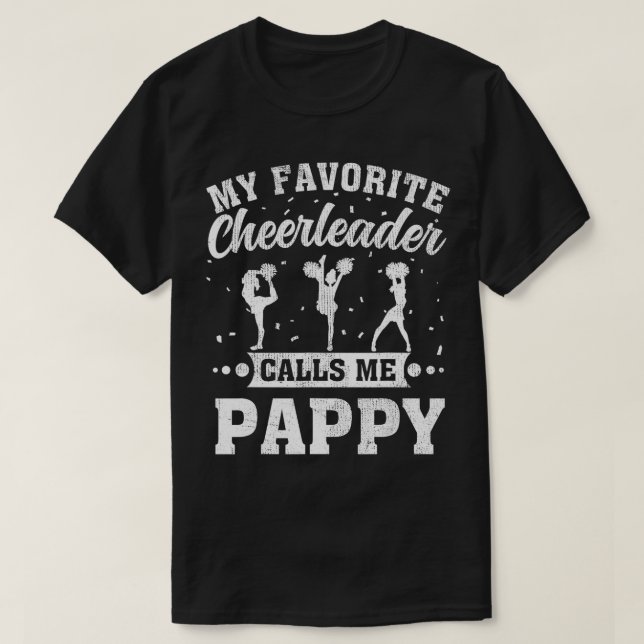 T-shirt Mes Pom-pom girl favoris m'appellent Fête des père (Design devant)