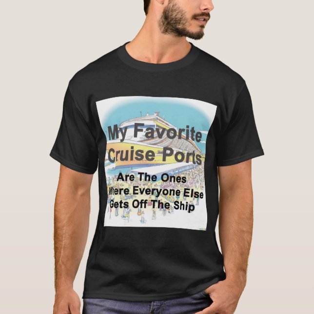 T-SHIRT - Mes ports de croisière préférés (Devant)