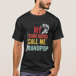 T-shirt Mes potes de pêche préférés m'appellent Grandpop