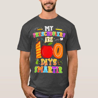 T-shirt Mes Précolaires Sont 100 Jours Plus Intelligents 1