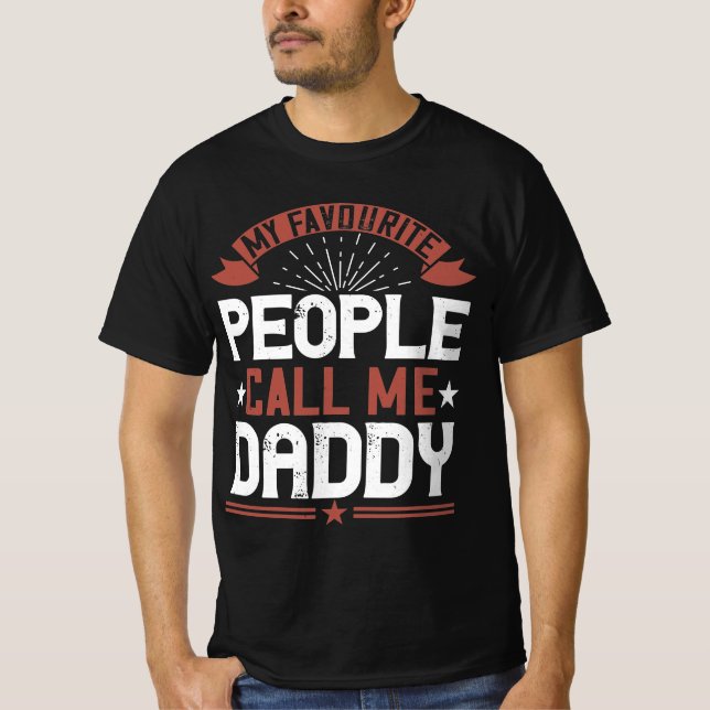 T-shirt mes préférés m'appellent papa (Devant)