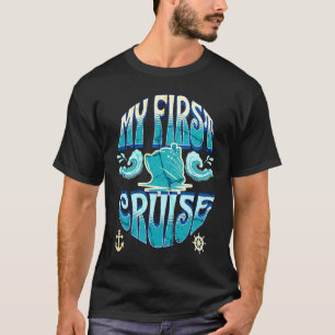 T-shirt Mes Premières Vacances de Croisière Amusantes en F