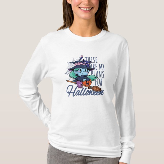 T-shirt Mes projets pour Halloween (Devant)