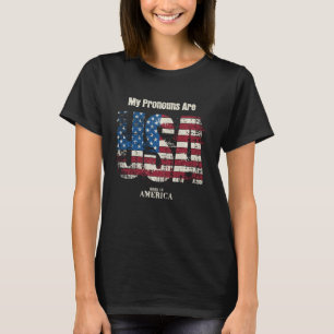 T-shirt Mes Pronononouns Sont USA 4 juillet Fête Fier