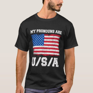 T-shirt Mes pronounounes Sont Usa Drôle 4 juillet Américai