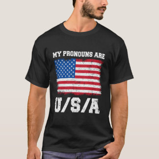 T-shirt Mes pronounounes Sont Usa Drôle 4 juillet Américai