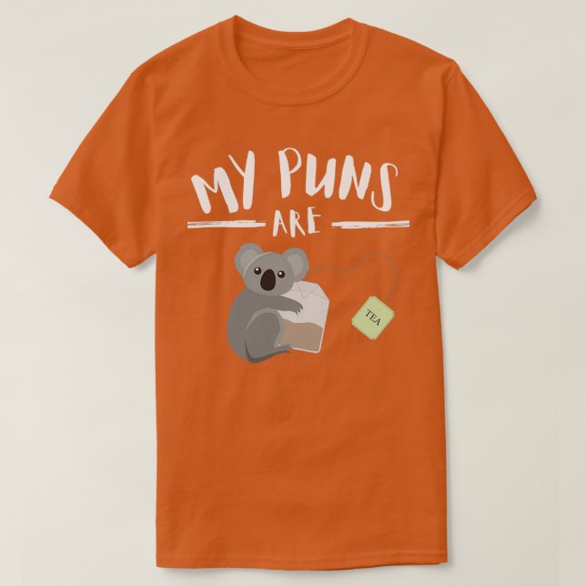 T-shirt Mes Puns Sont Du Thé De Koala 1 (Design devant)
